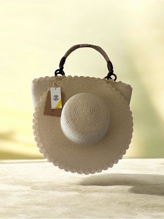 Christian Lacroix Accessories - 2 in 1 Paloma Straw Hat & Bag Matching Set ~ NWT